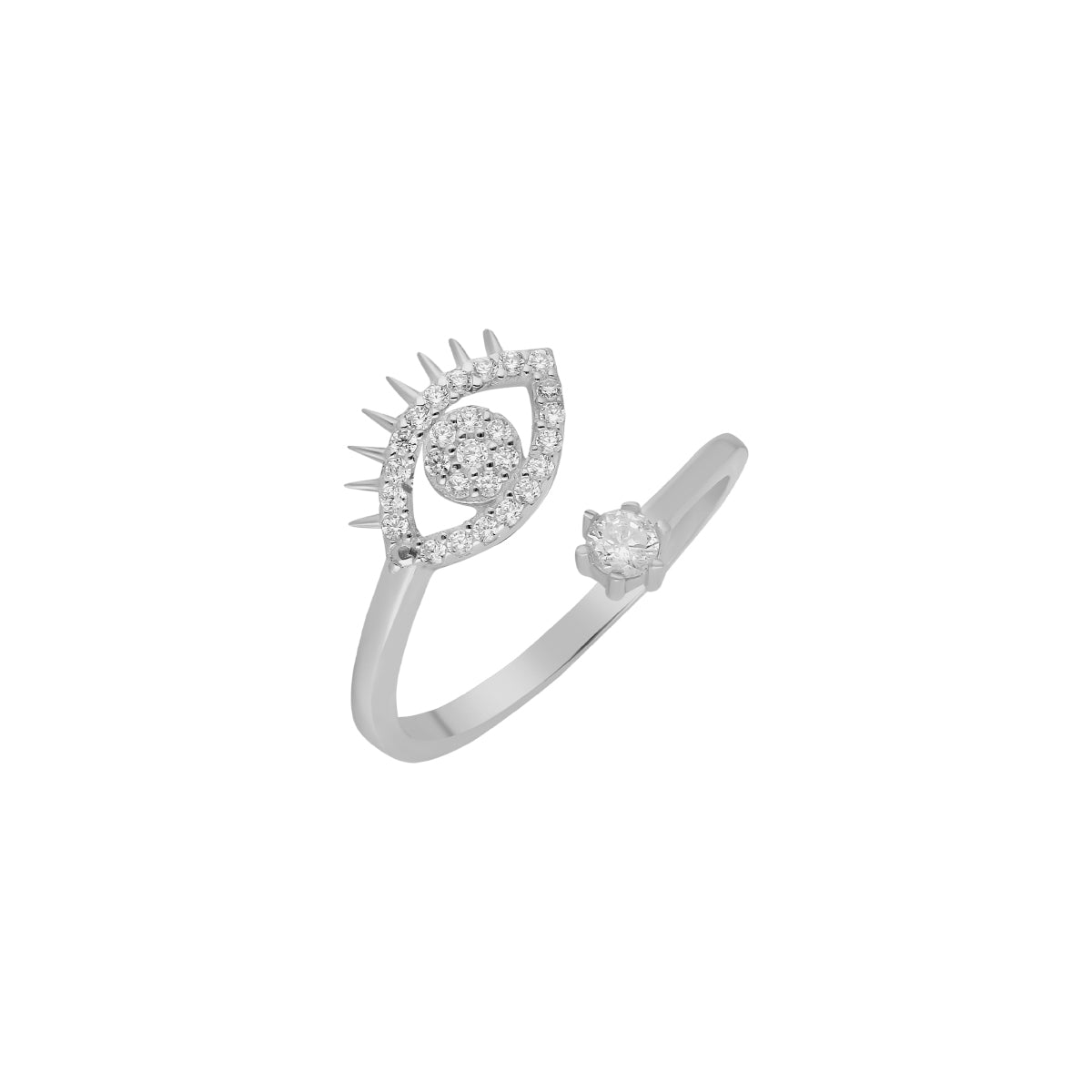 Kardelen Zirconia Eye Ring - 925 SILBER Zeitlich begrenztes Angebot