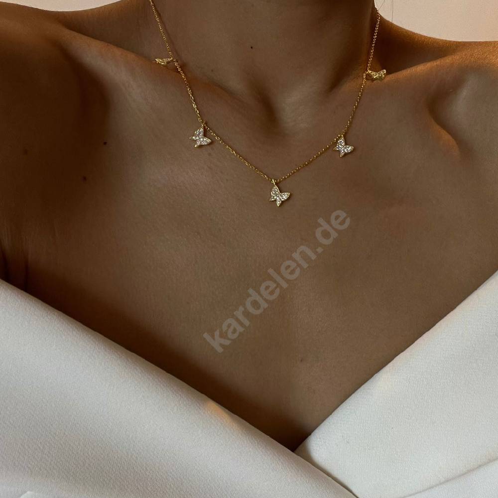 Kardelen 14K GOLD SCHMETTERLING- HALSKETTE JETZT KAUFEN