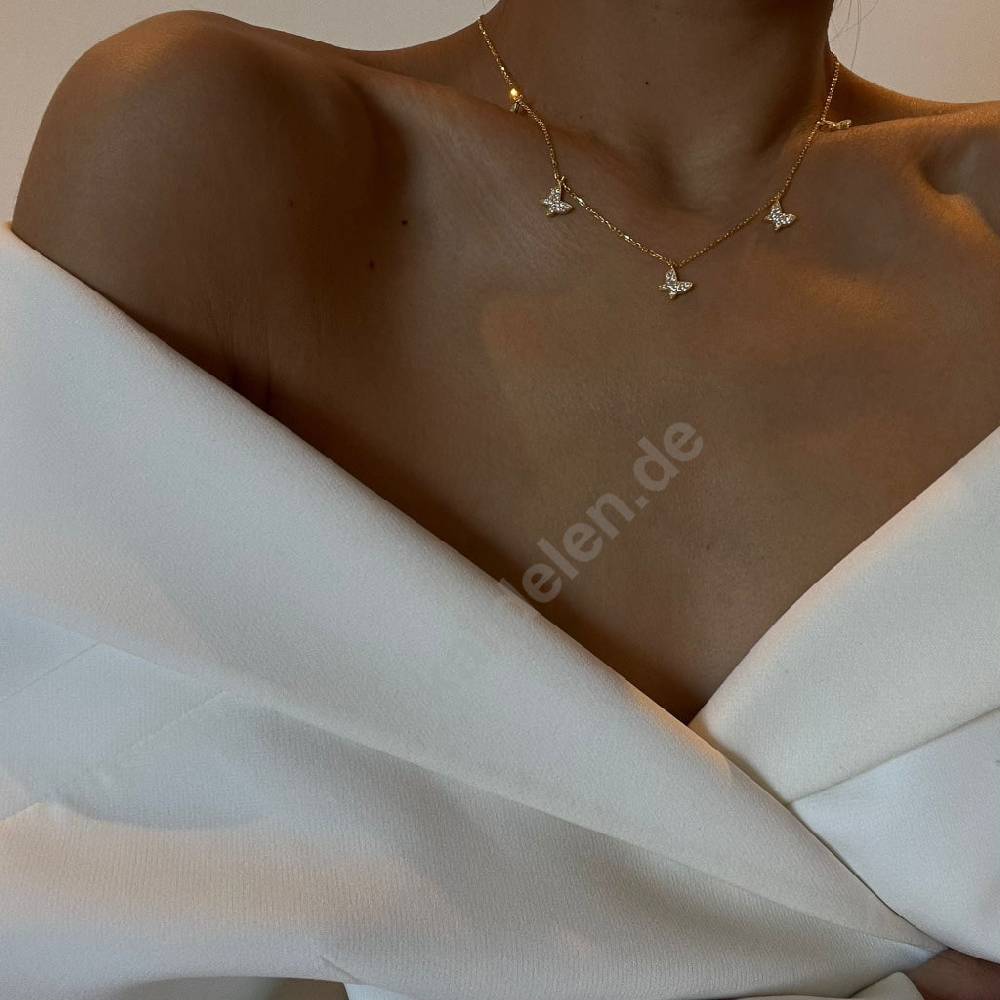 Kardelen 14K GOLD SCHMETTERLING- HALSKETTE JETZT KAUFEN