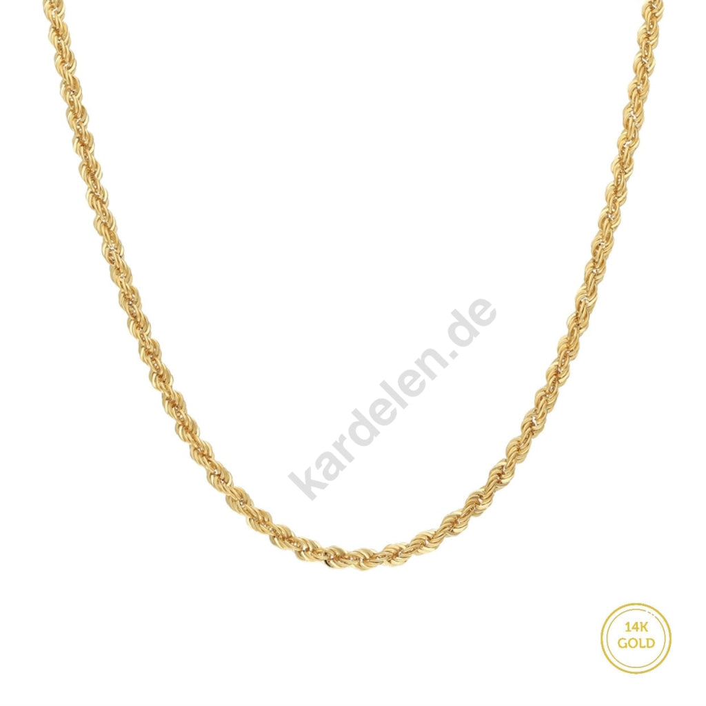 Kardelen 14k Gold Wirbel Halskette Letzter Tag