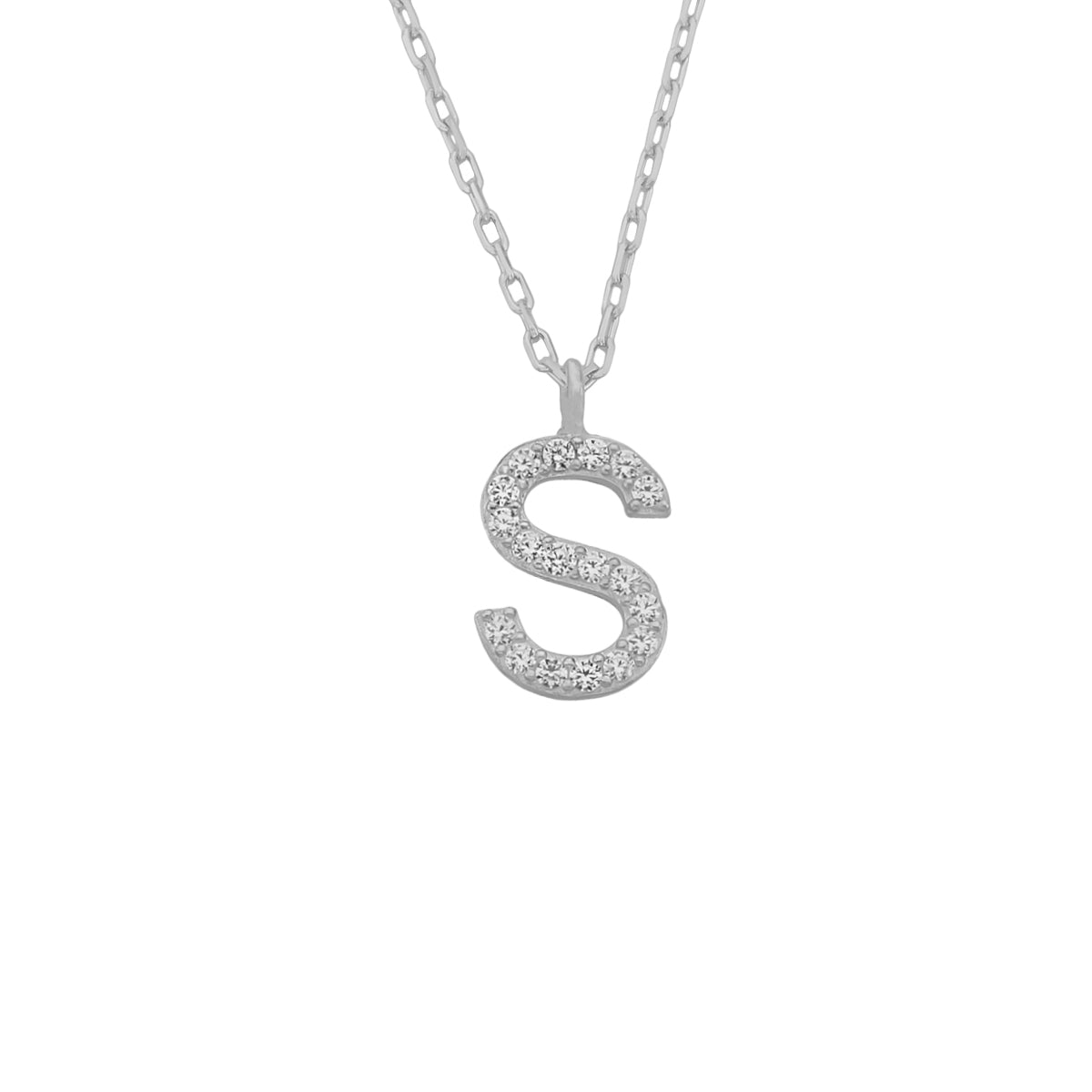 Kardelen Mini One Letter Kette - 925 SILBER 50% Rabatt mit kostenlosem Versand