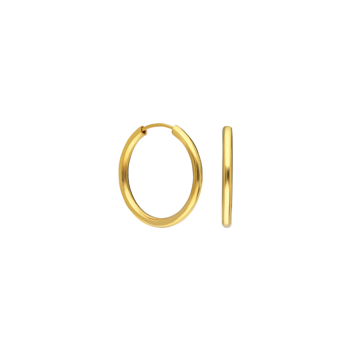 Kardelen 10mm Plain Hoop Earrings Begrenzt auf 3 Tage