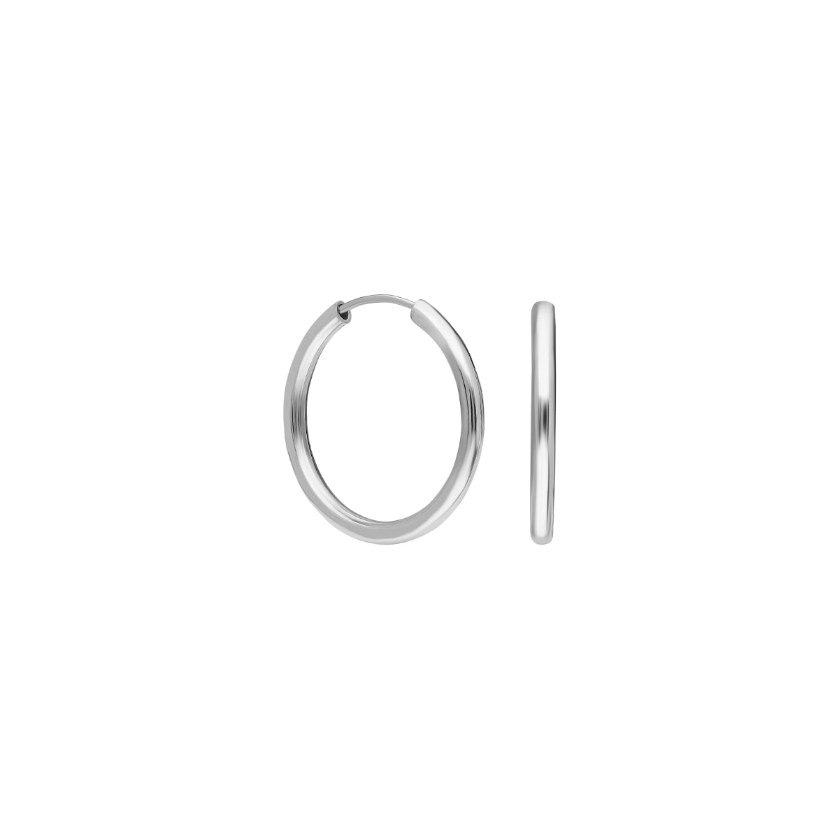 Kardelen 10mm Plain Hoop Earrings Begrenzt auf 3 Tage