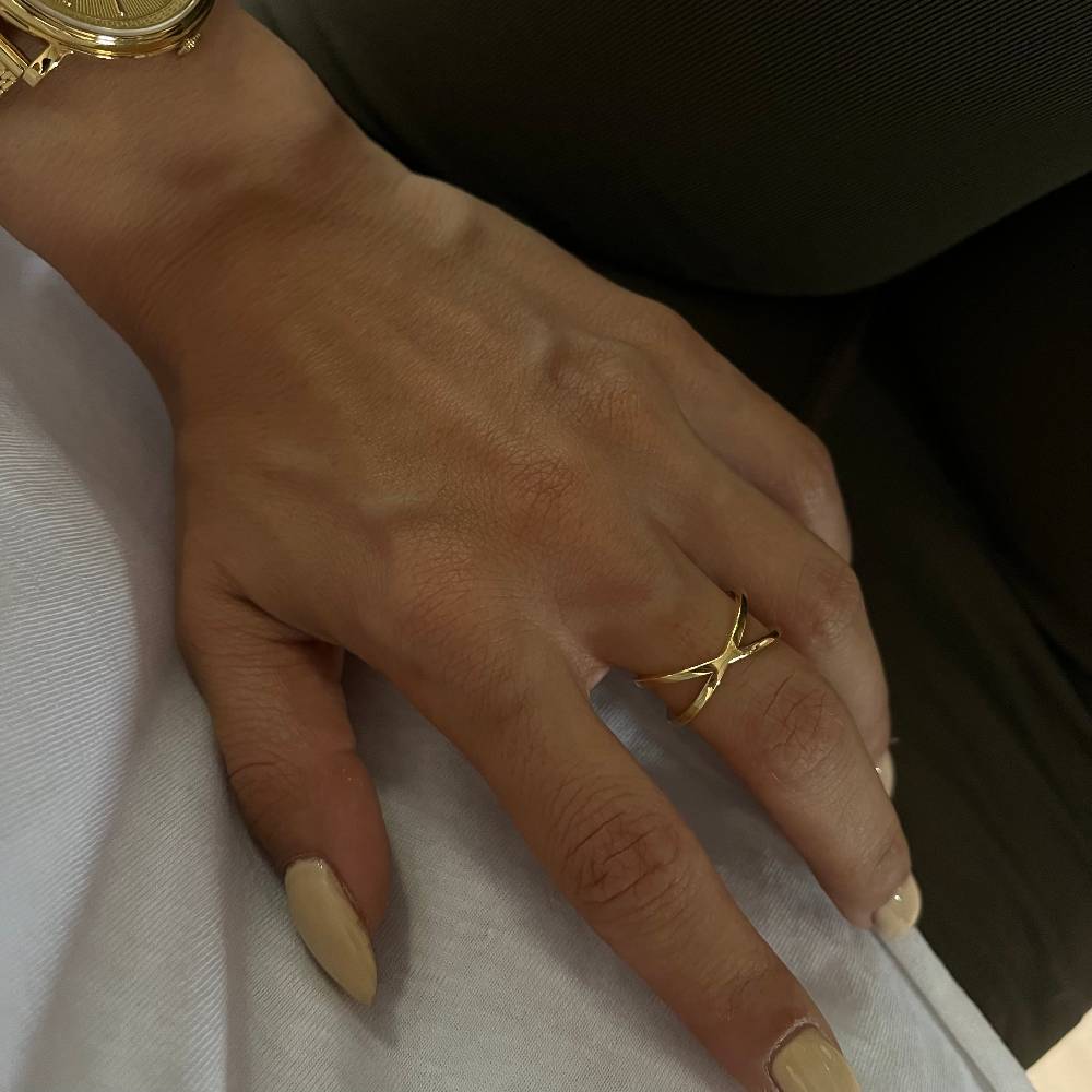 Kardelen Cross Ring - 925 SILBER Verkauf