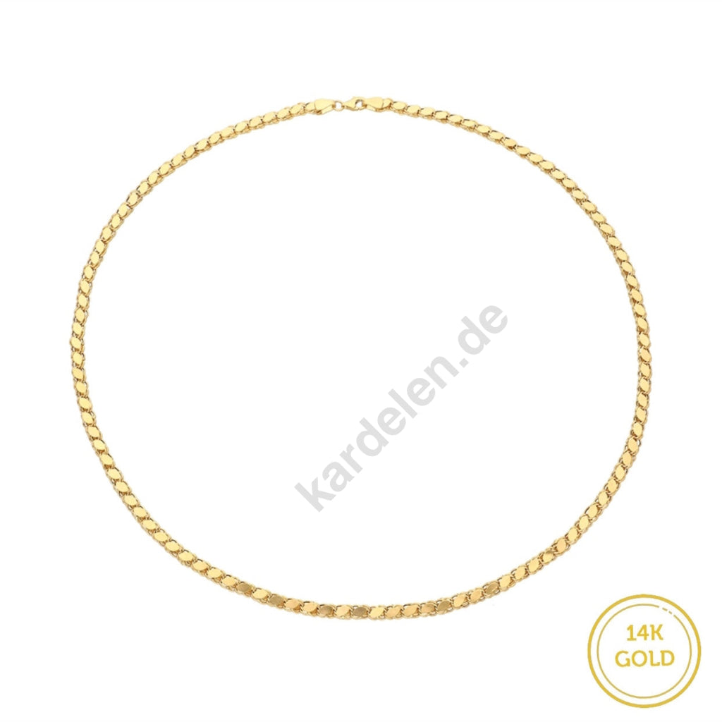 Kardelen 14K GOLD GERSTEN HALSKETTE Schlussverkauf