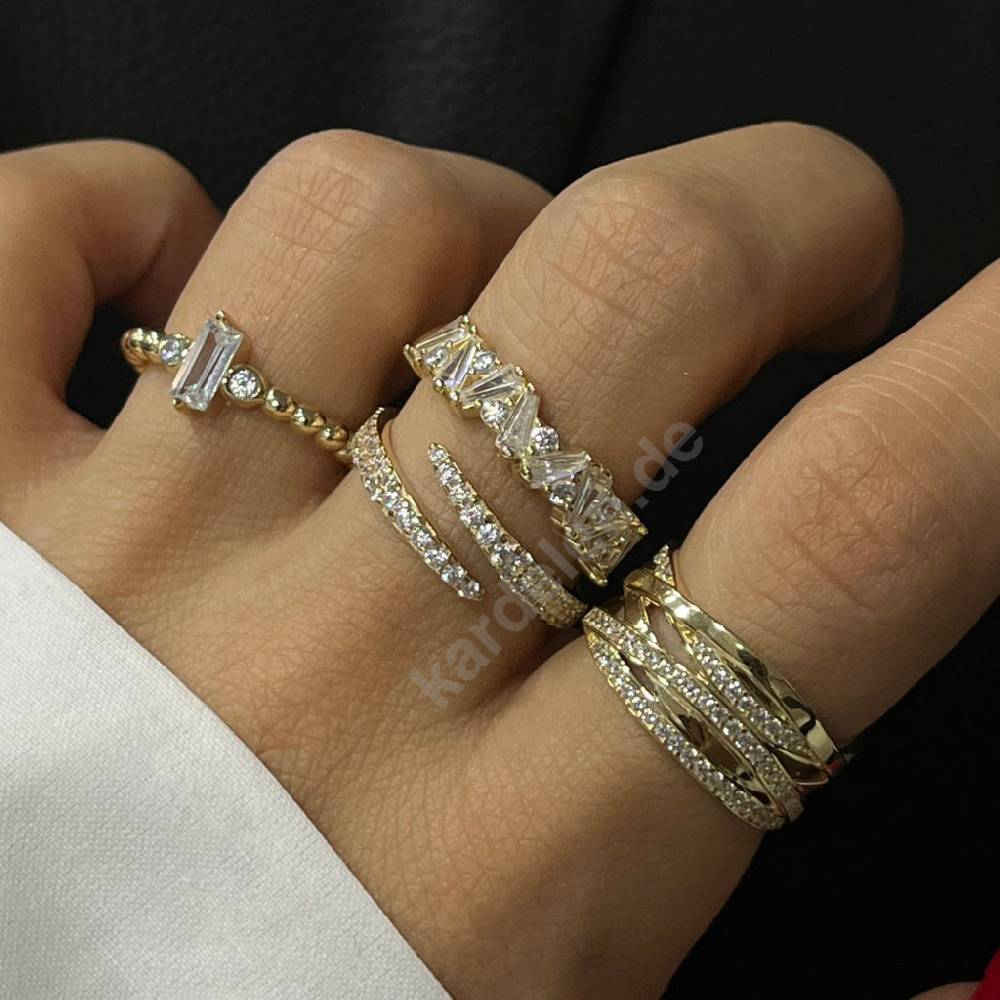 Kardelen 14K GOLD TEFNUT RING Kostenloser Versand