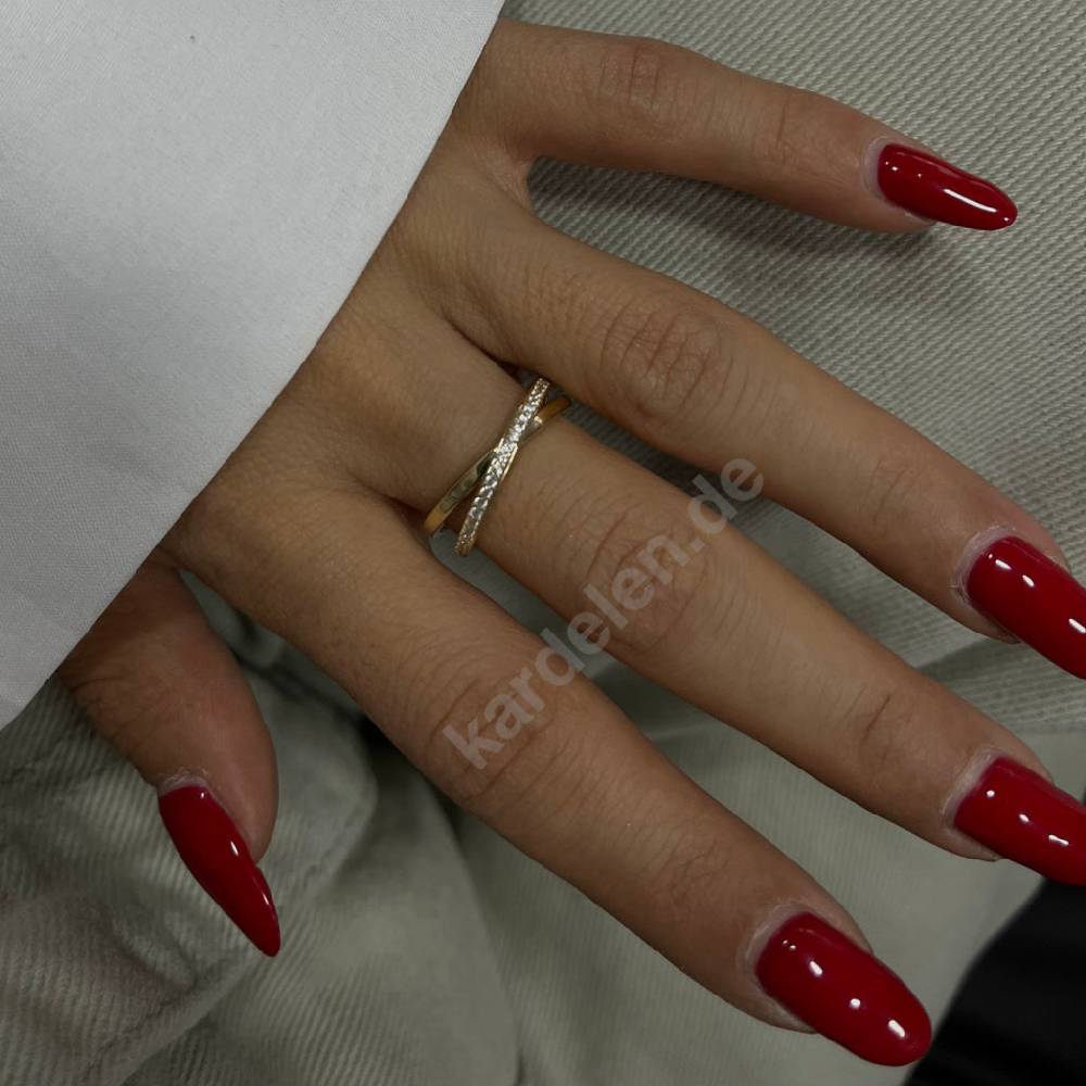 Kardelen 14K Gold Circle Zirkonia Ring Preisnachlass