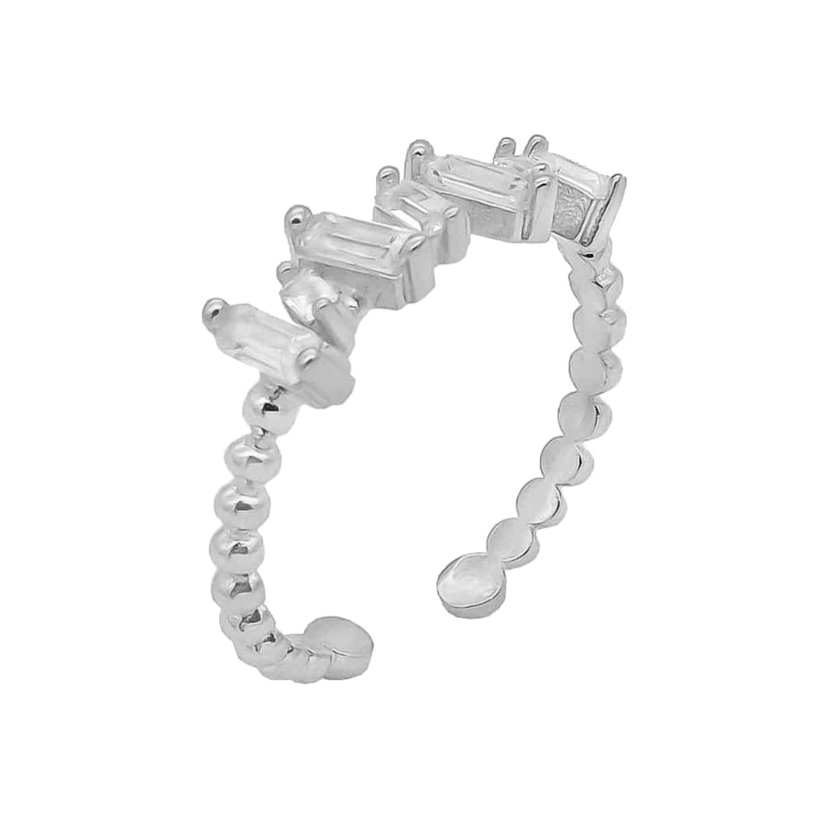 Kardelen BAGUETTE SHIFT RING - 925 SILBER Neueste Mode