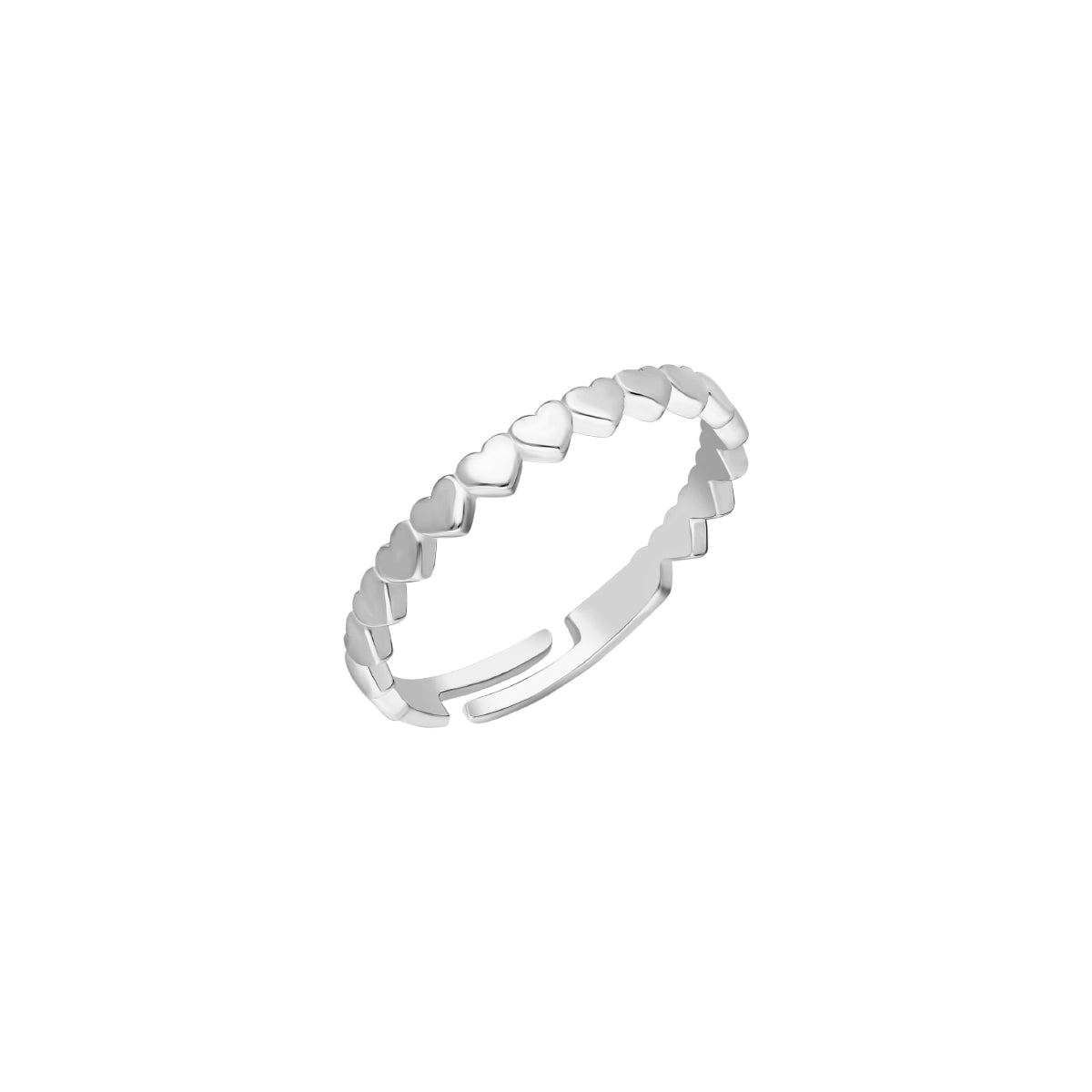 Kardelen Herz Line Ring - 925 SILBER Neuheiten