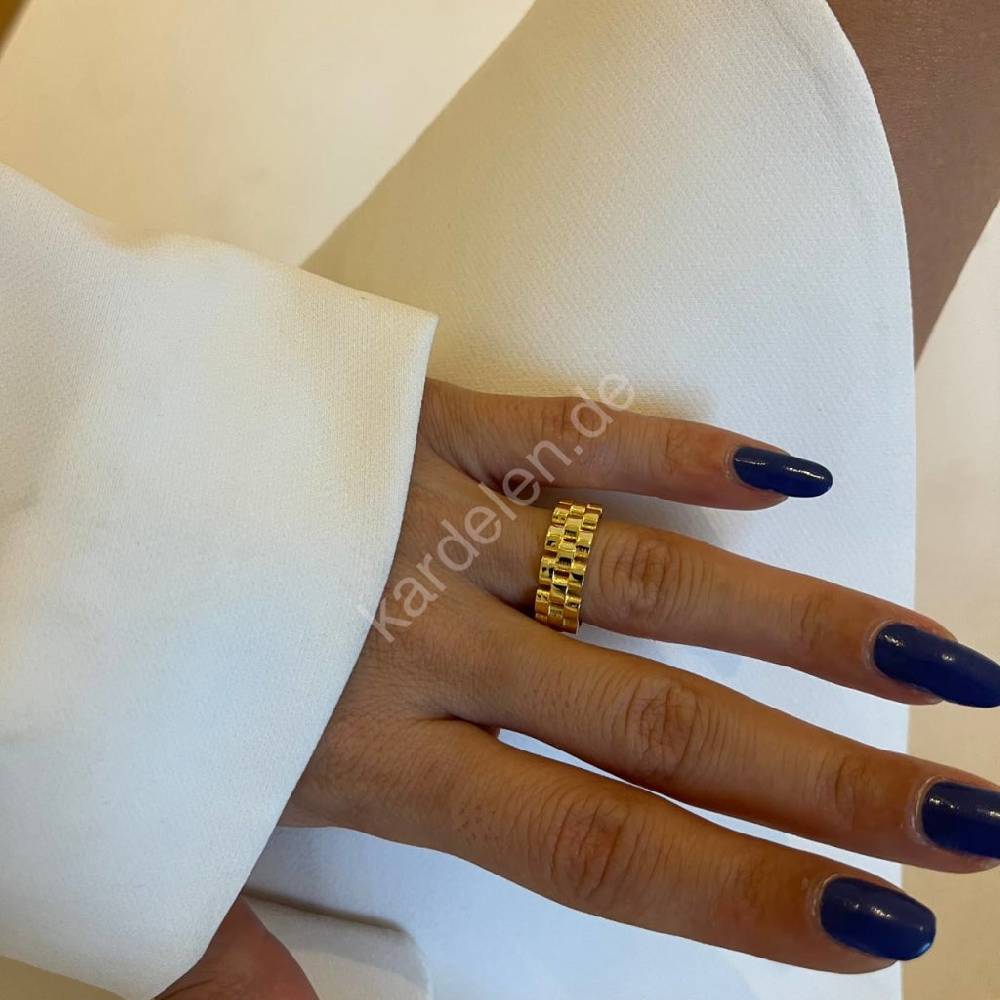 Kardelen Bricket Ring - 925 SILBER Bestseller