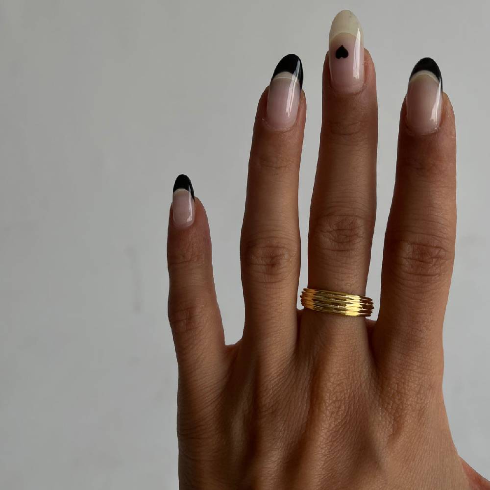 Kardelen Gestreifter Ring - 925 SILBER Wochenangebot