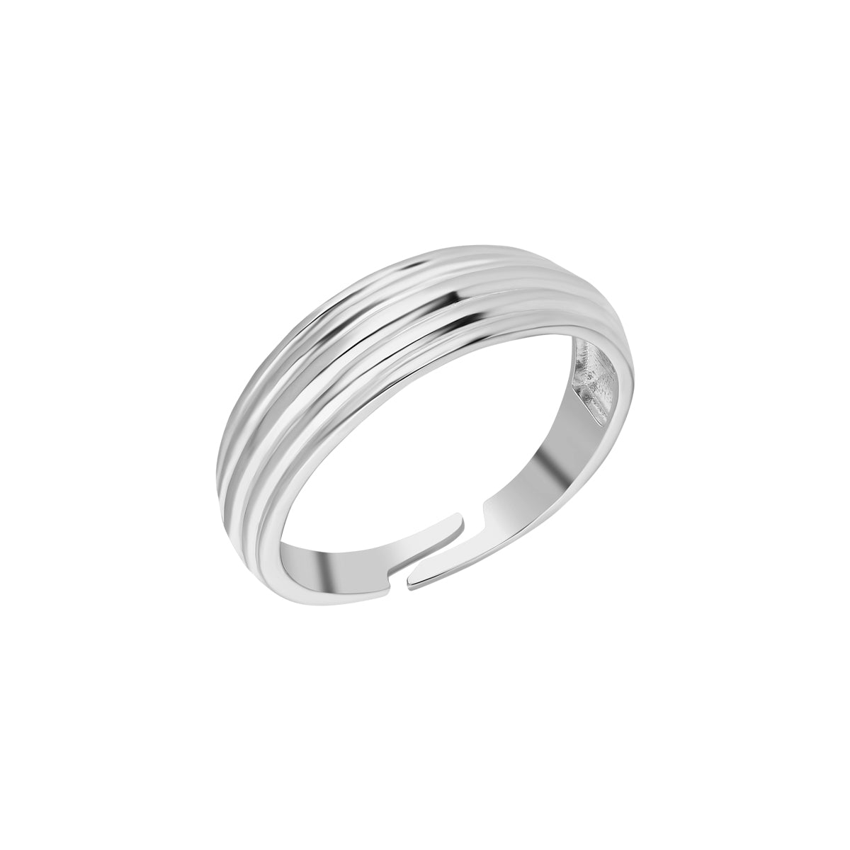 Kardelen Gestreifter Ring - 925 SILBER Wochenangebot