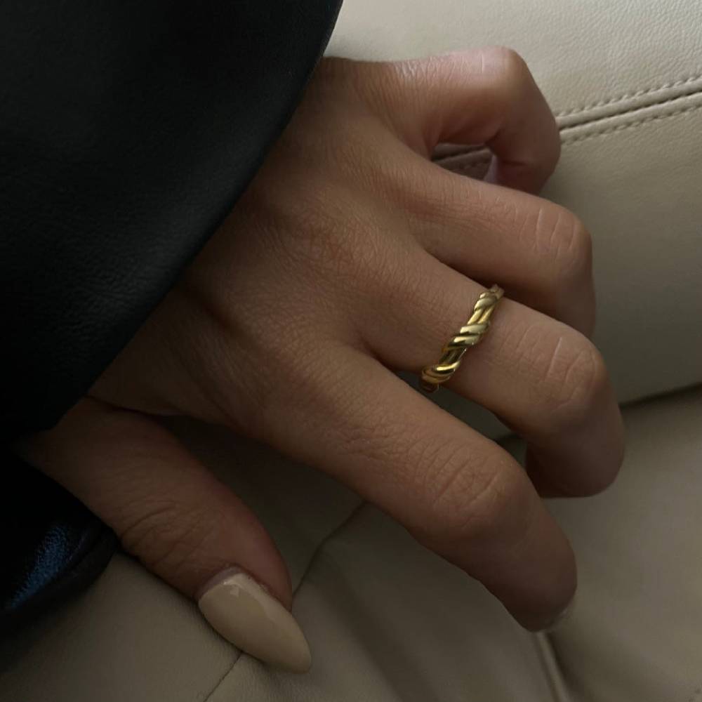 Kardelen String Ring - 925 SILBER Kostenlose Rückgabe