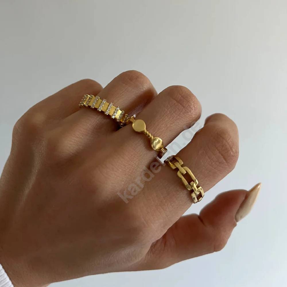 Kardelen Rose Ring - 925 SILBER Letzte 2 Tage