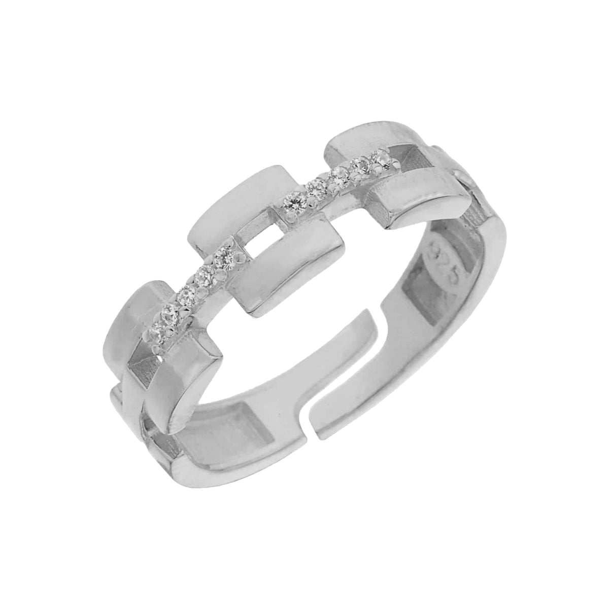 Kardelen Chain In Ring Zirkonia - 925 SILBER Riesige Rabatte