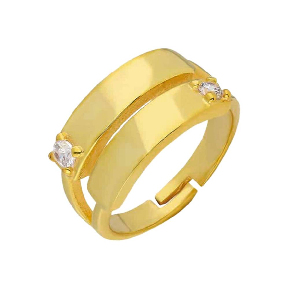 Kardelen Two Zirkonia Ring - 925 SILBER Auslauf