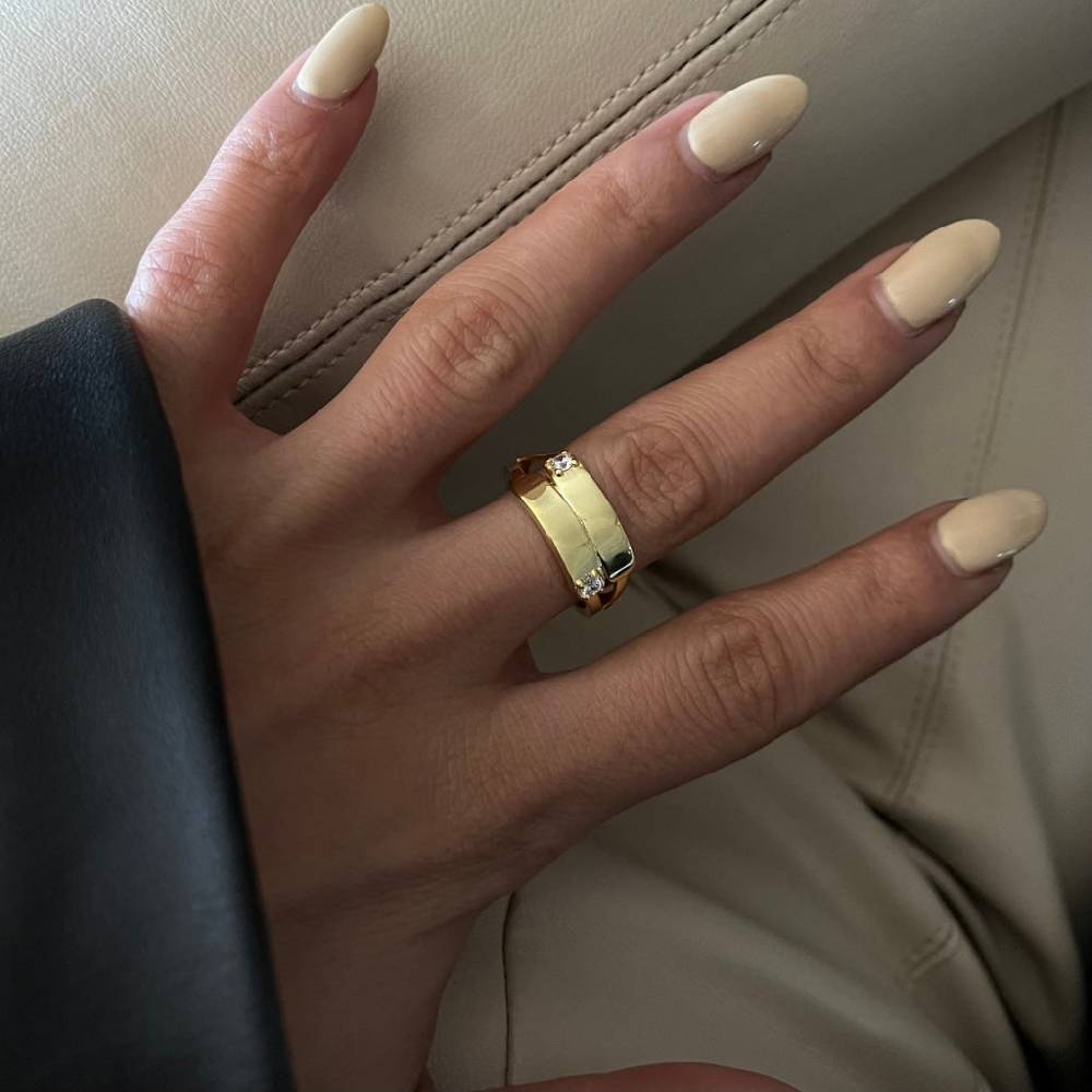 Kardelen Two Zirkonia Ring - 925 SILBER Auslauf