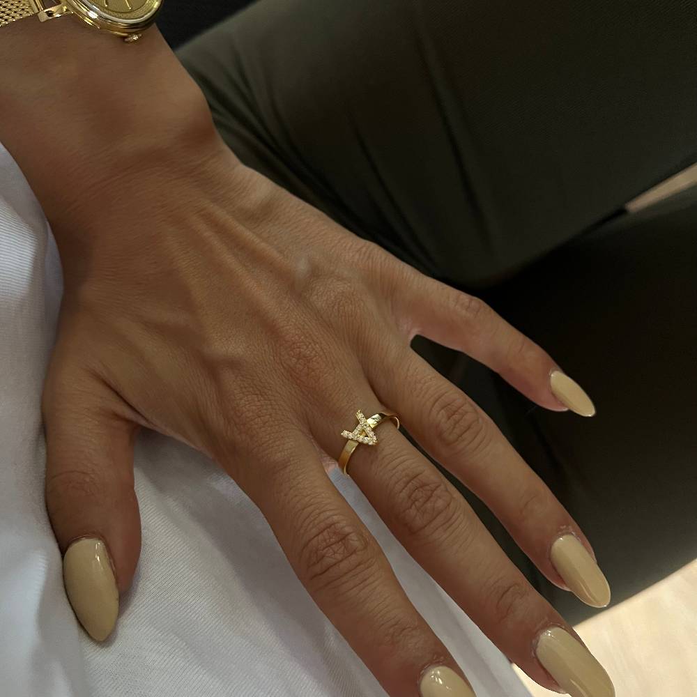 Kardelen Prague Zirkonia Stone Ring - 925 SILBER Angebote