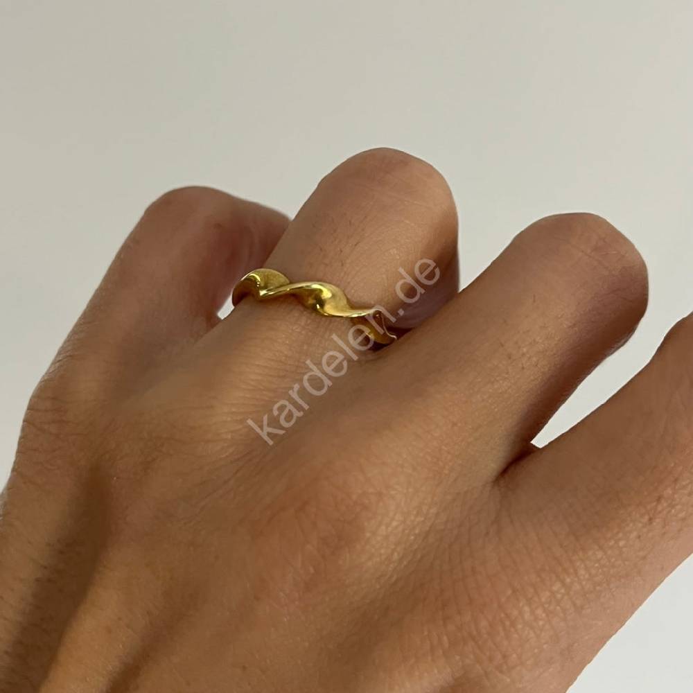 Kardelen Spiral Design Ring - 925 SILBER Schlussverkauf