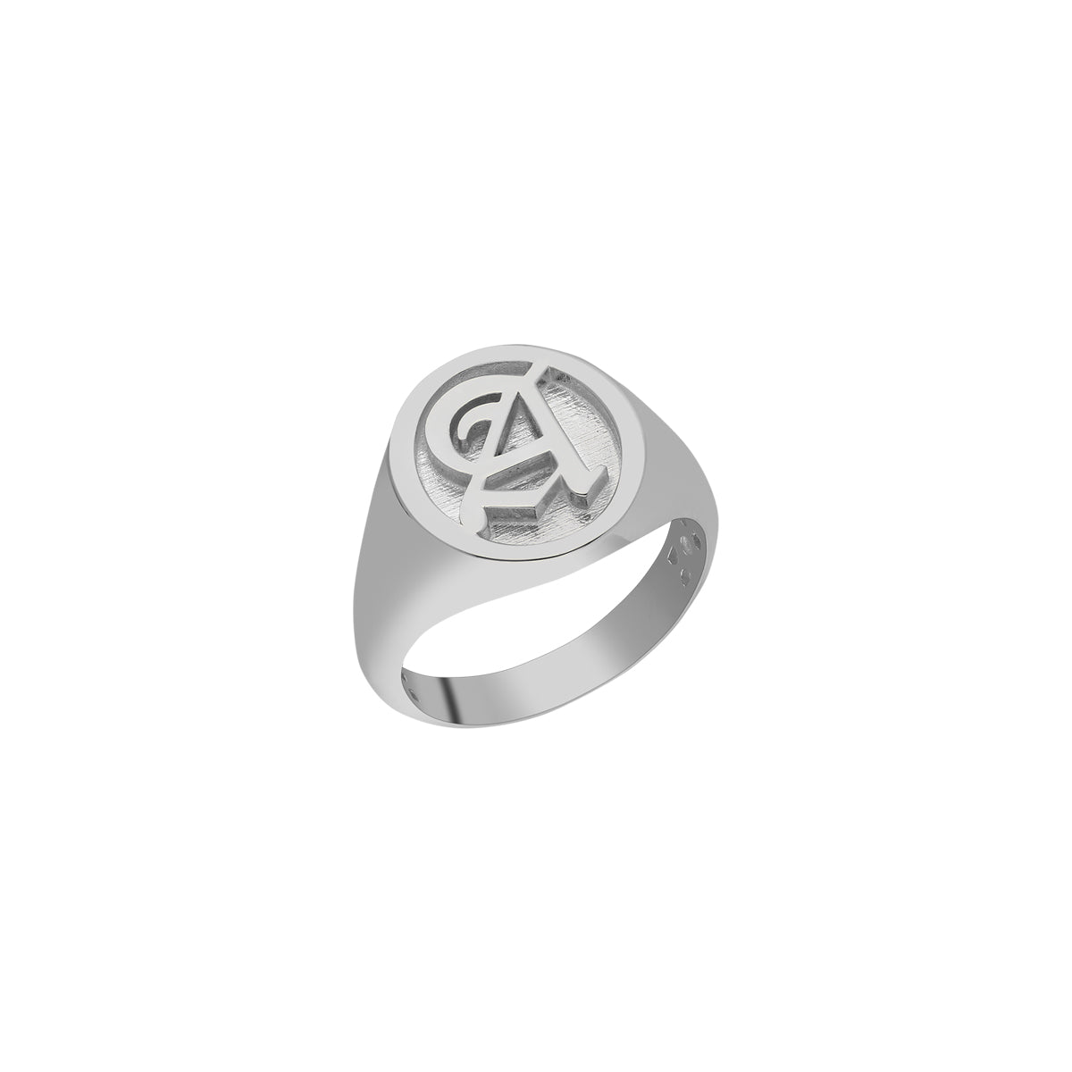 Kardelen Buchstaben Ritter Ring - 925 SILBER Fabrikverkauf