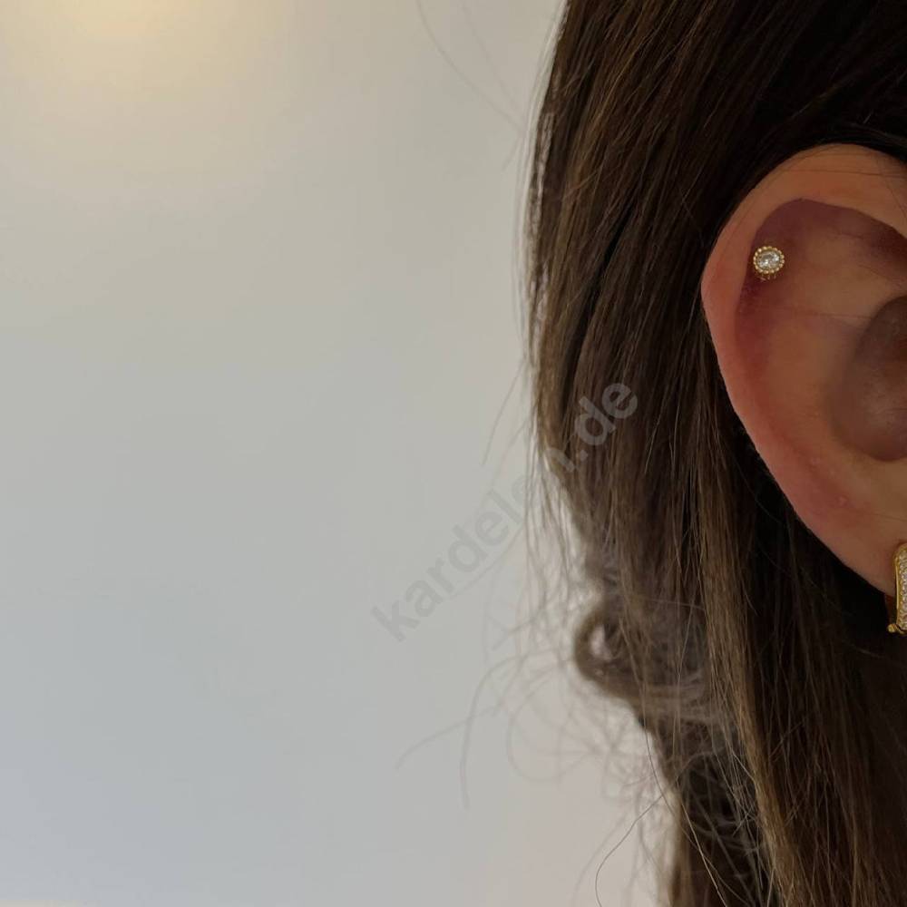 Kardelen Zirkonia Piercing - 925 SILBER Blitzverkäufe