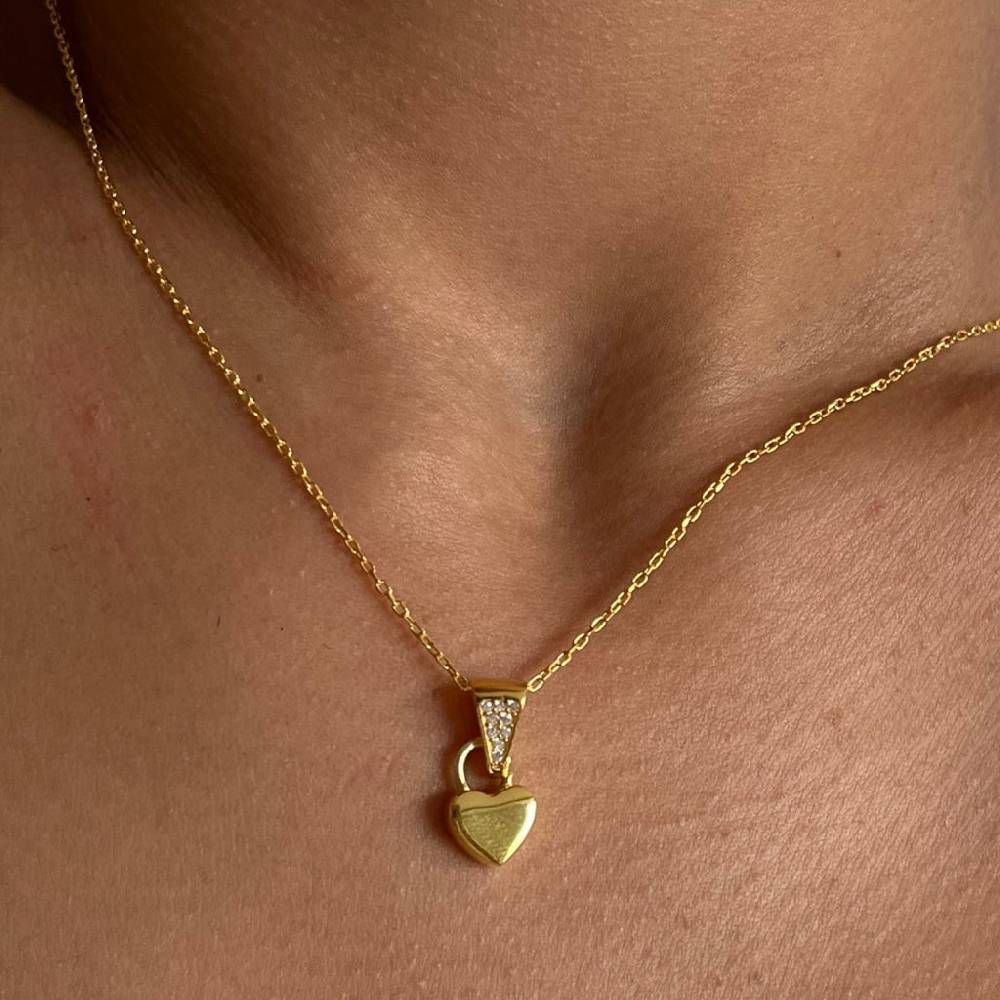 Kardelen Klein Herz Kette - 925 SILBER Kostenloser Versand
