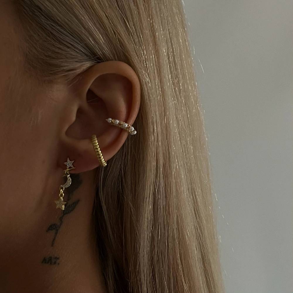 Kardelen Symbolisierte Ohrringe mit Zirkonia - 925 SILBER Sonderangebot