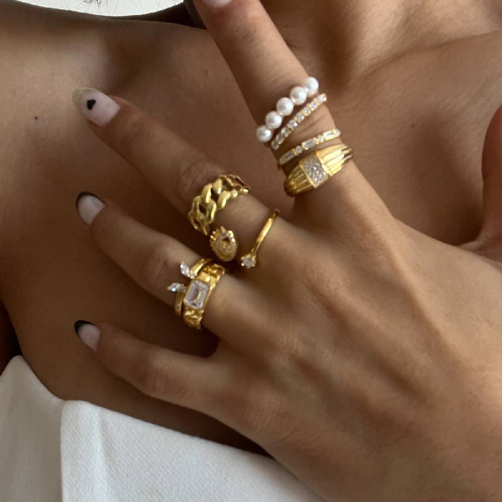 Kardelen Zirkonia Rund Ring - 925 SILBER Günstig kaufen