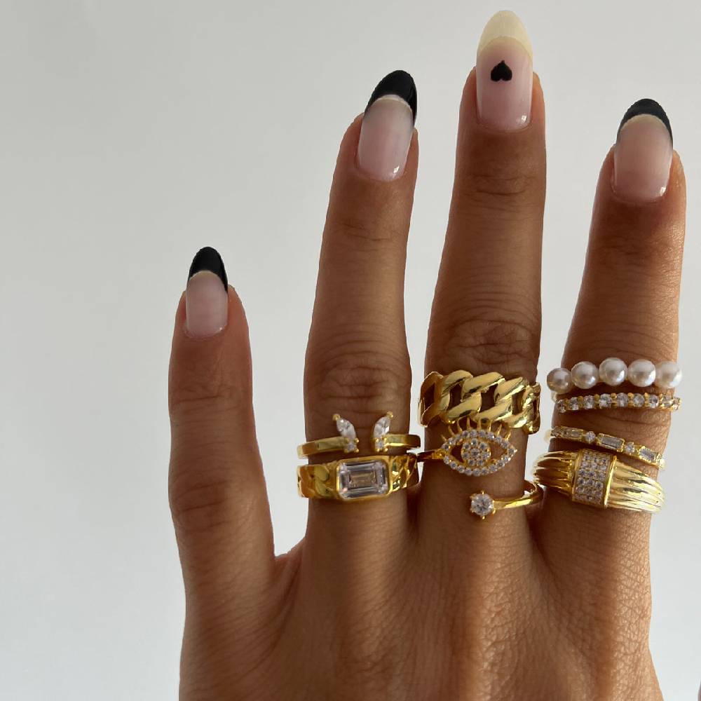 Kardelen Zirkonia Rund Ring - 925 SILBER Günstig kaufen