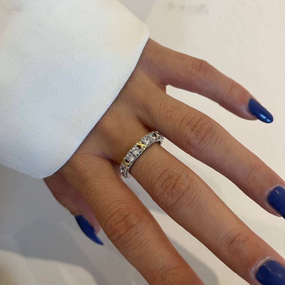 Kardelen LUXUS ZIRKONIA RING - 925 SILBER Black Friday