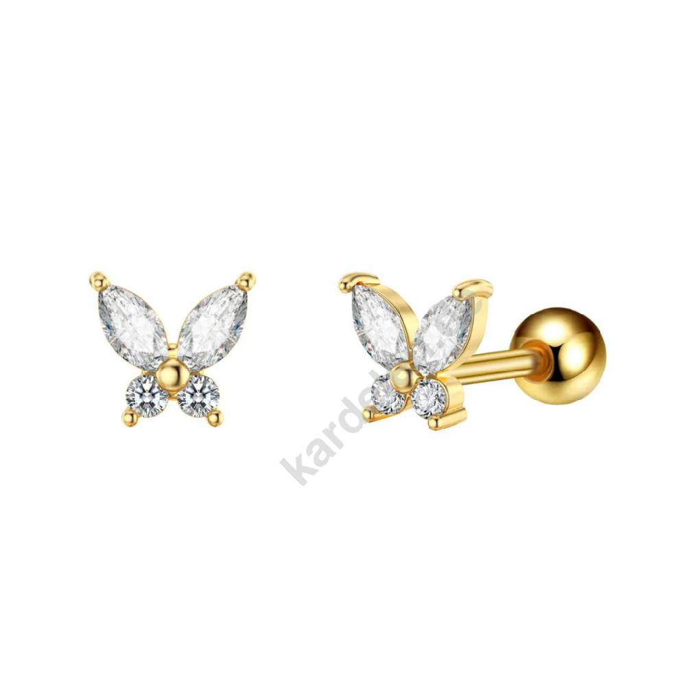 Kardelen Butterfly Piercing - 925 SILBER Muttertagsangebot