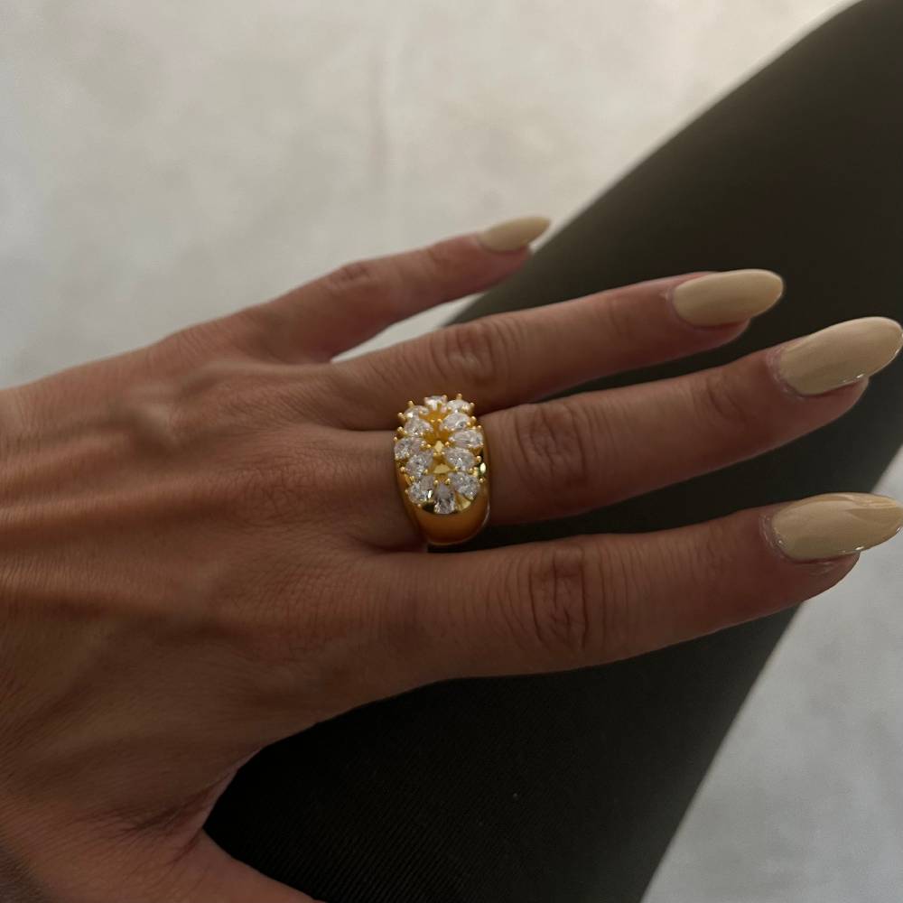 Kardelen Ferelith Zirkonia Ring - 925 SILBER Vatertagsangebot