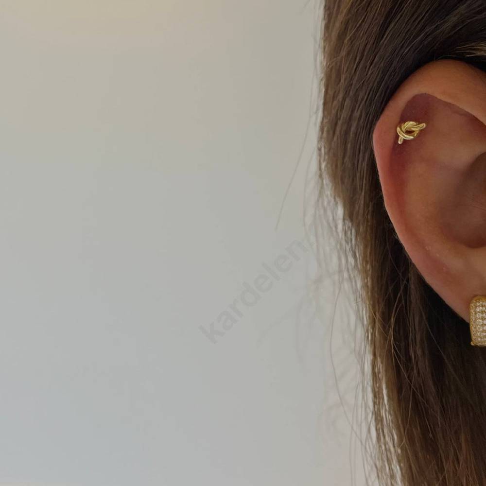 Kardelen Schleife Piercing - 925 SILBER Heißer Verkauf