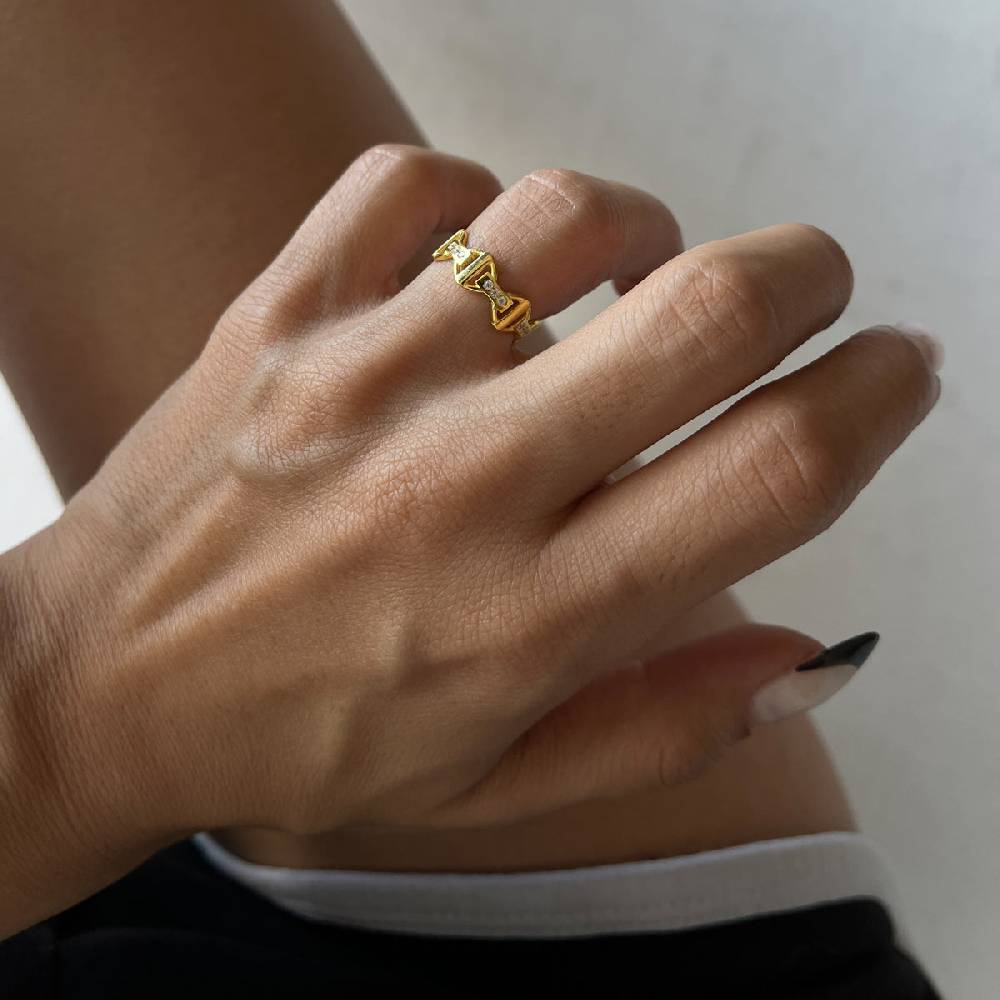 Kardelen Symbol Ring - 925 SILBER Blitzangebot