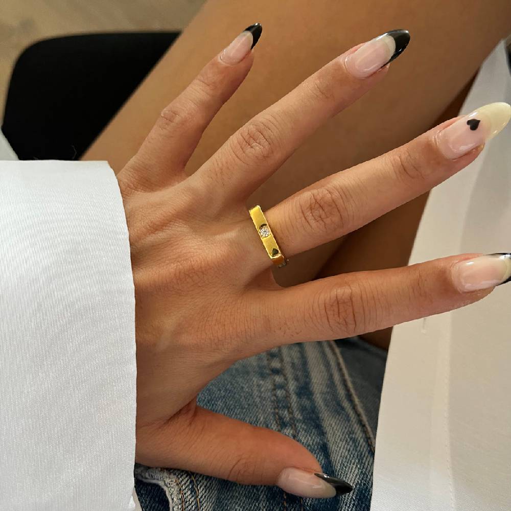 Kardelen Basic Solitaire Ring - 925 SILBER Große Rabatte