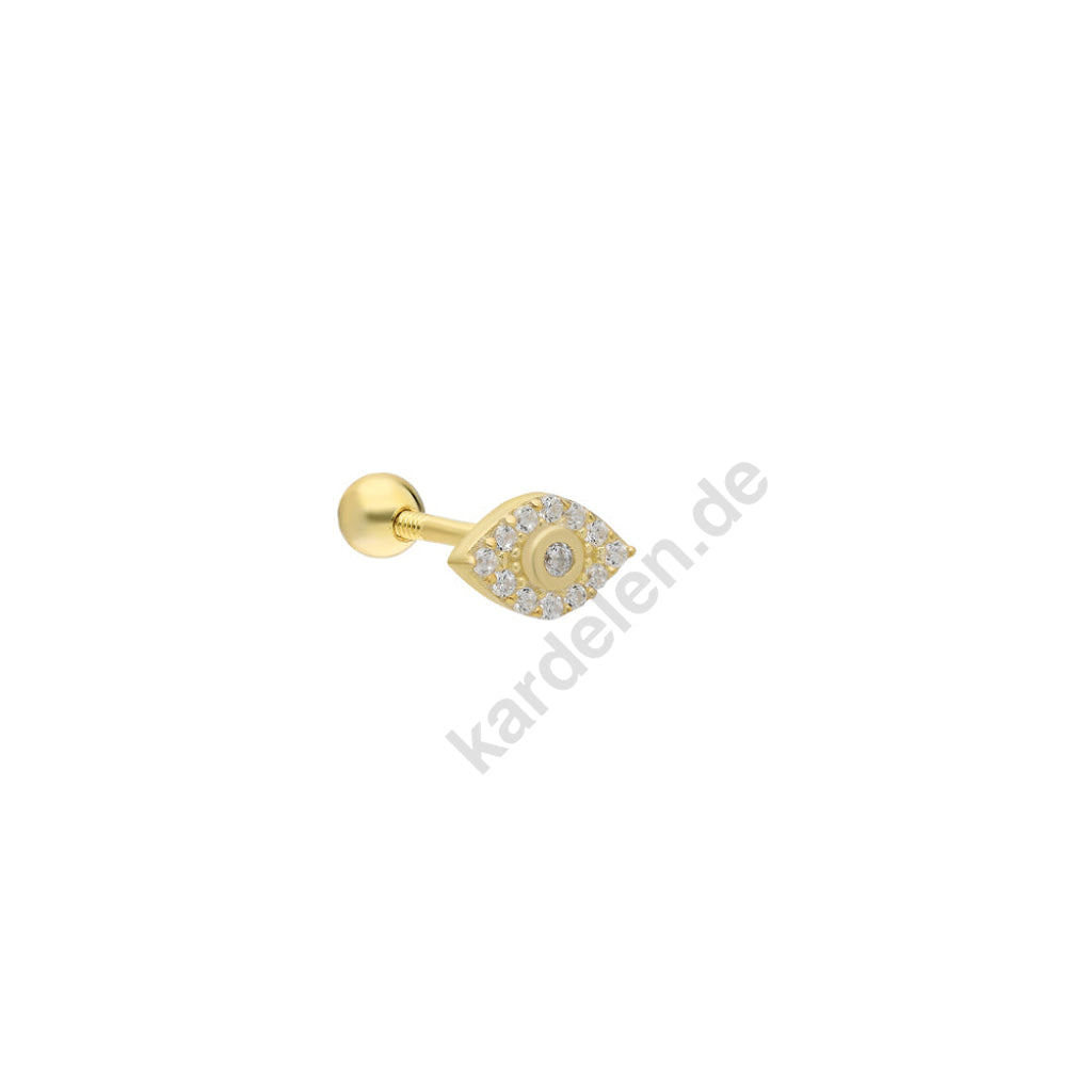Kardelen Zirkonia Auge Piercing - 925 SILBER Neuheiten