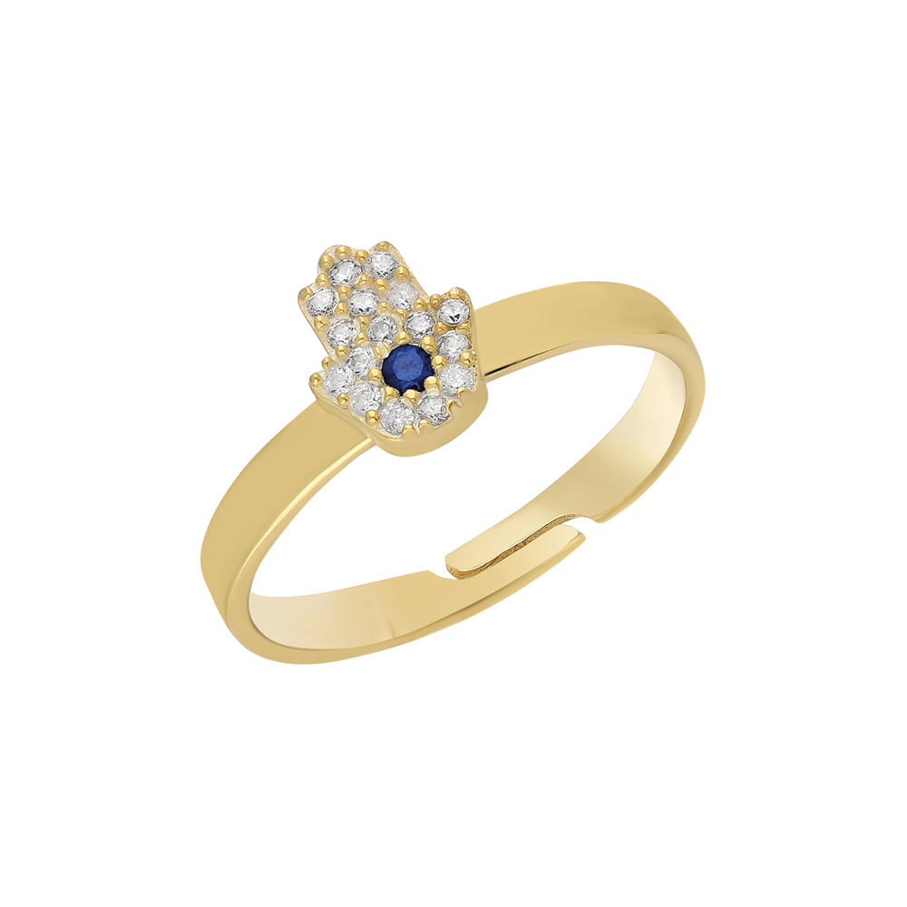 Kardelen Fatimas Hand Ring Zirkonia - 925 SILBER Bestseller