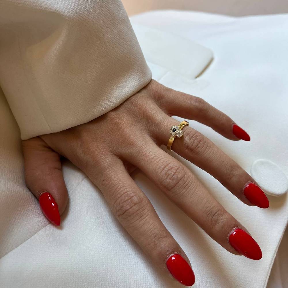 Kardelen Fatimas Hand Ring Zirkonia - 925 SILBER Bestseller