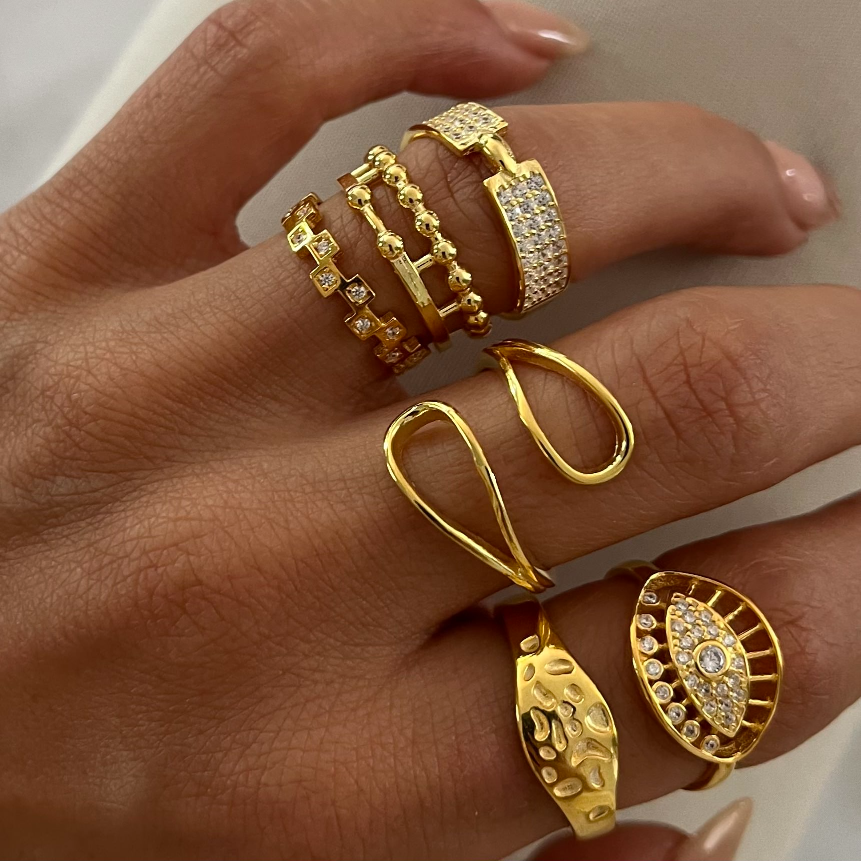 Kardelen Alia design Ring - 925 SILBER Saisonale Angebote