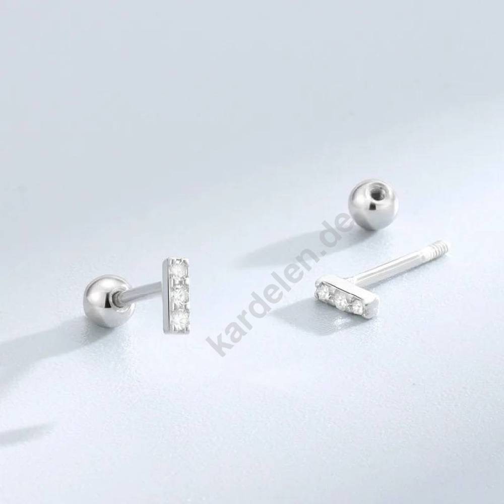 Kardelen MINI PAVE ZIRKONIA PIERCING Kauf eins, bekomm eins gratis