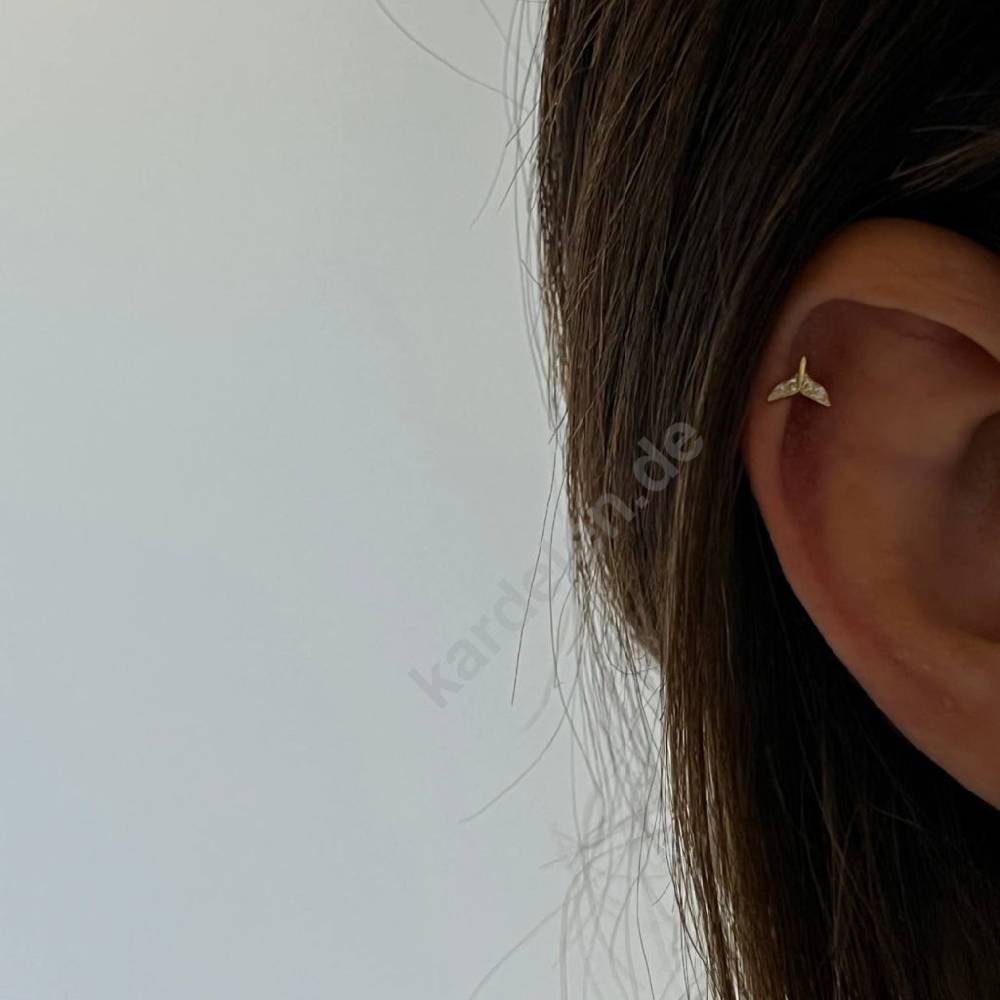 Kardelen Fish Tail Piercing - 925 SILBER Tiefpreis