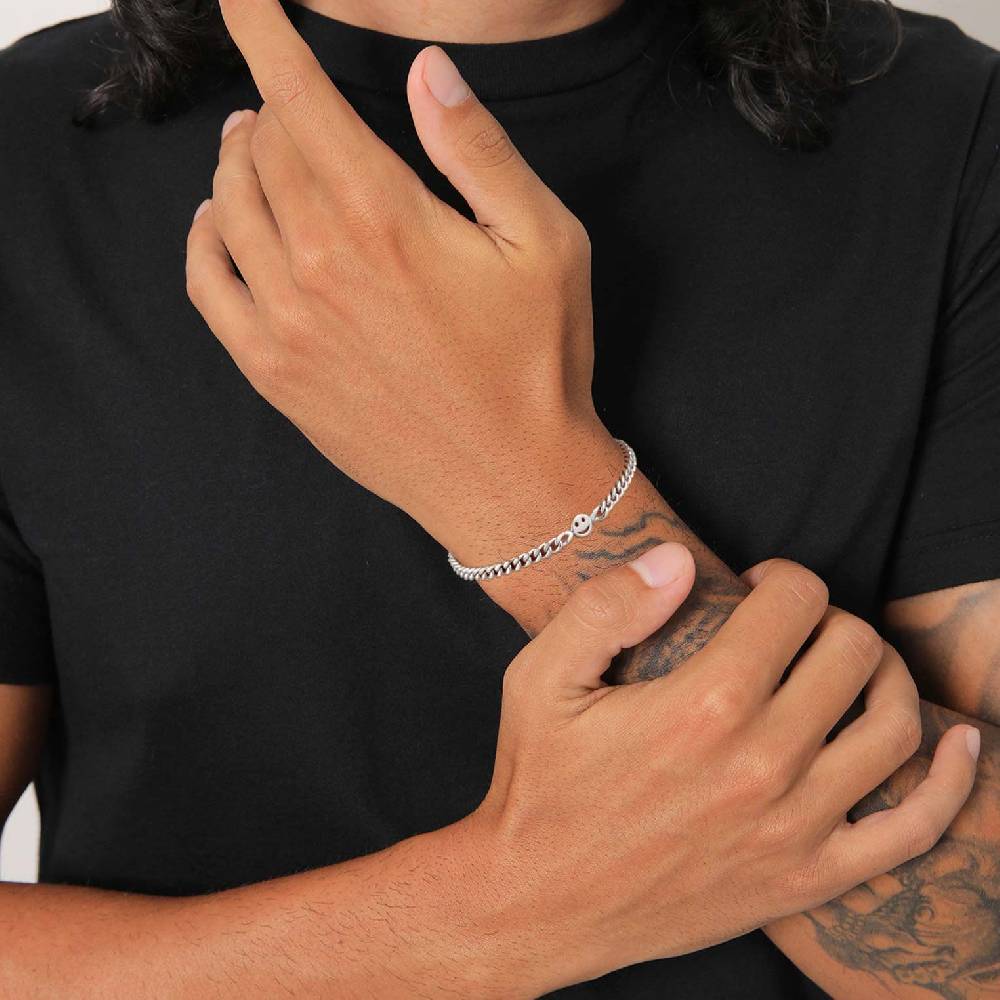 Kuzzoi Panzer-Armband mit Smiling Face Jubiläumsangebot