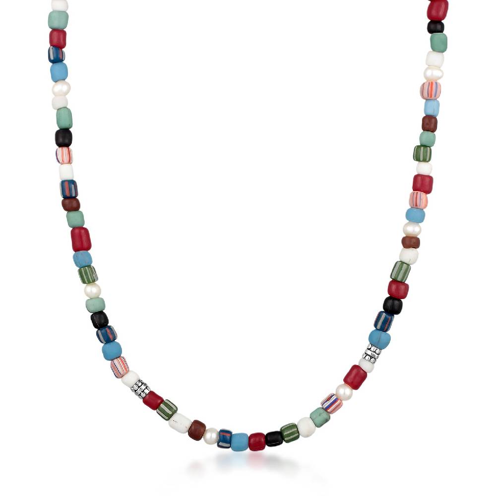 Kuzzoi Halskette Glas Beads | Süßwasserperlen Kuzzoi Halskette Glas Beads | Süßwasserperlen