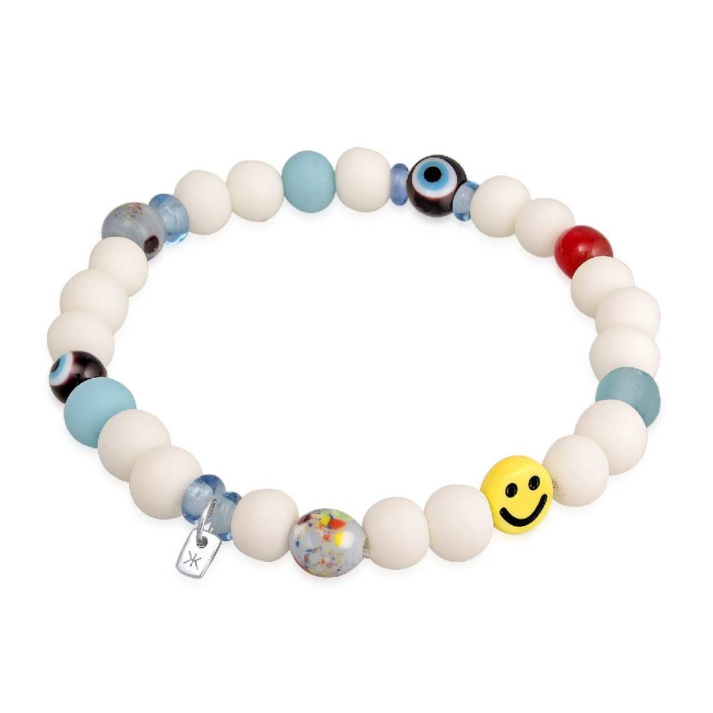 Kuzzoi Armband mit Smiling Face | Harzperlen Kuzzoi Armband mit Smiling Face | Harzperlen