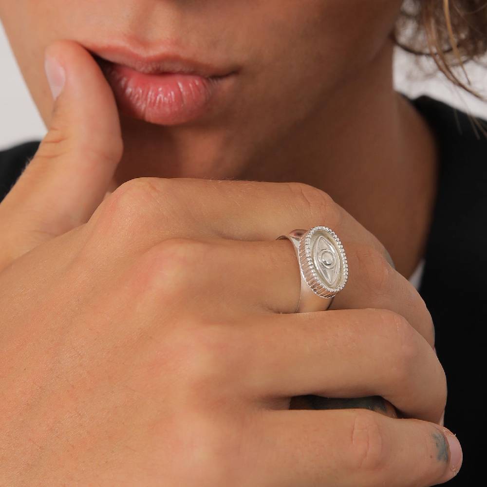 Kuzzoi Siegelring Evil Eye Räumungsverkauf