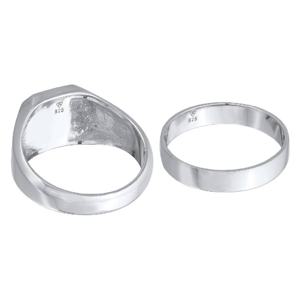 Kuzzoi Siegelring 2er Set | Emaille Wochenangebot