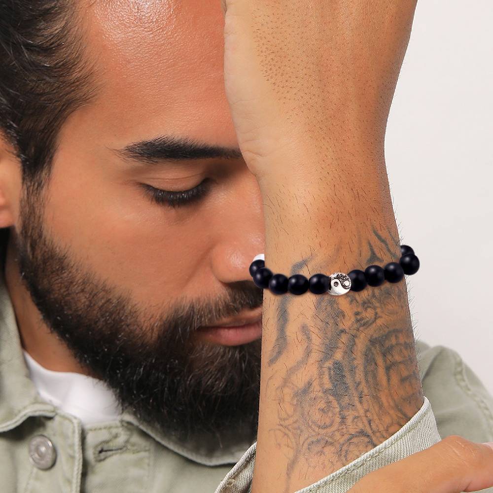Kuzzoi Armband Yin Yang Beads | Onyx (Schwarz) Bis zu 65% Rabatt