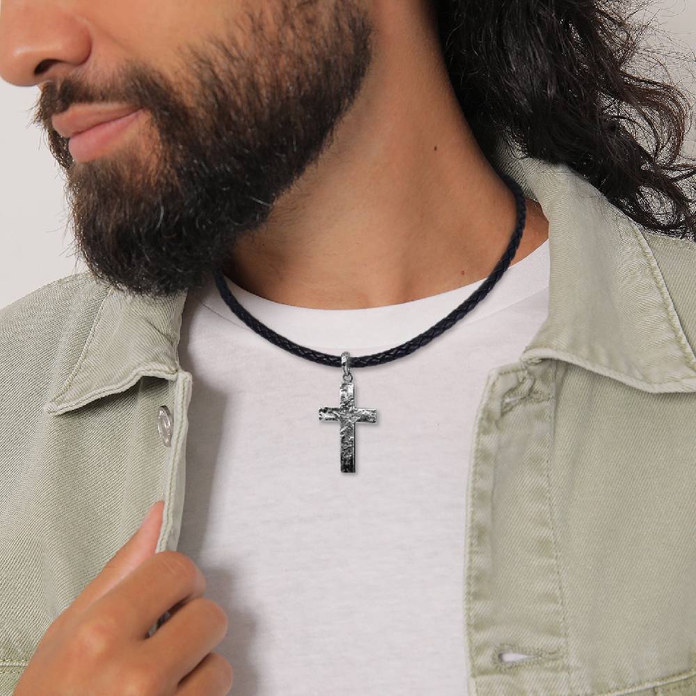 Kuzzoi Halskette Kreuz | Leder Rabatte dieses Monats