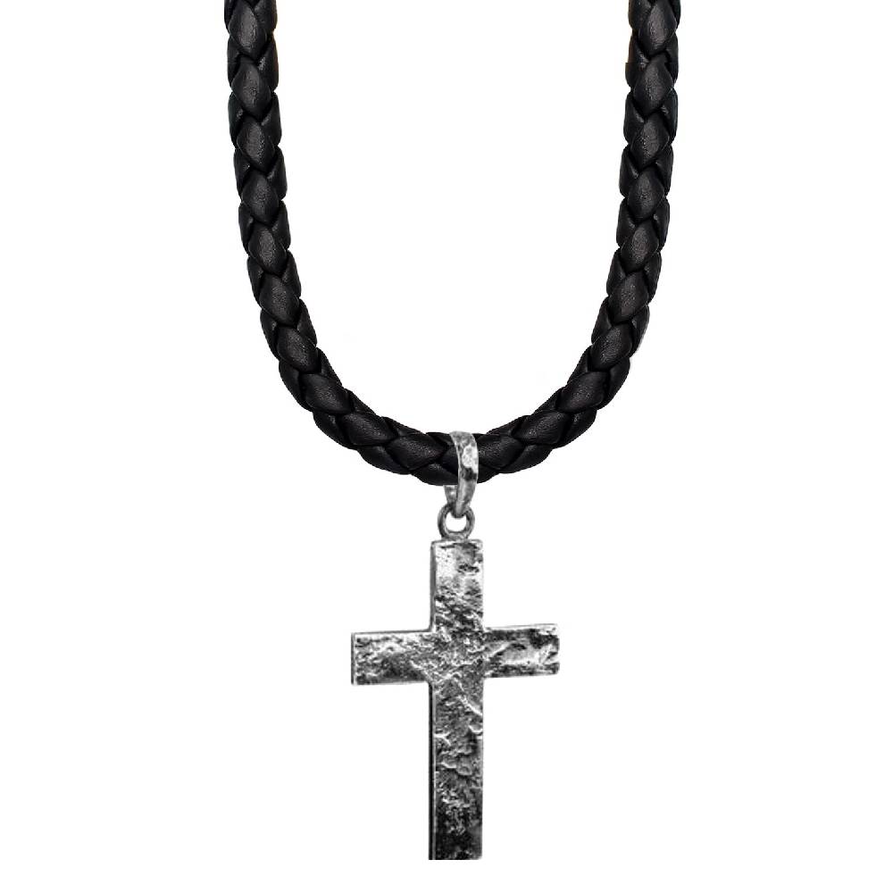 Kuzzoi Halskette Kreuz | Leder Rabatte dieses Monats