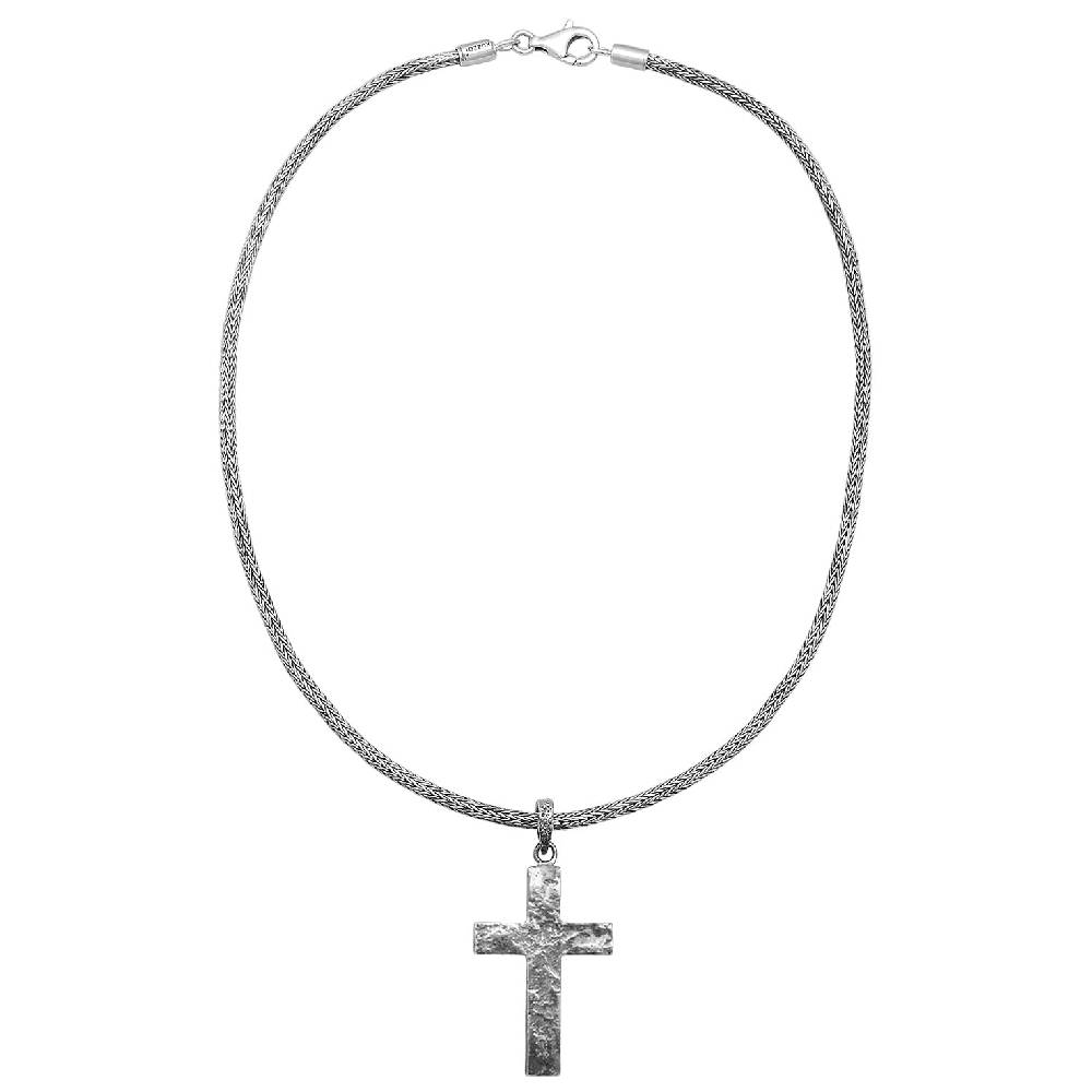 Kuzzoi Schlangen-Halskette Kreuz Auslauf